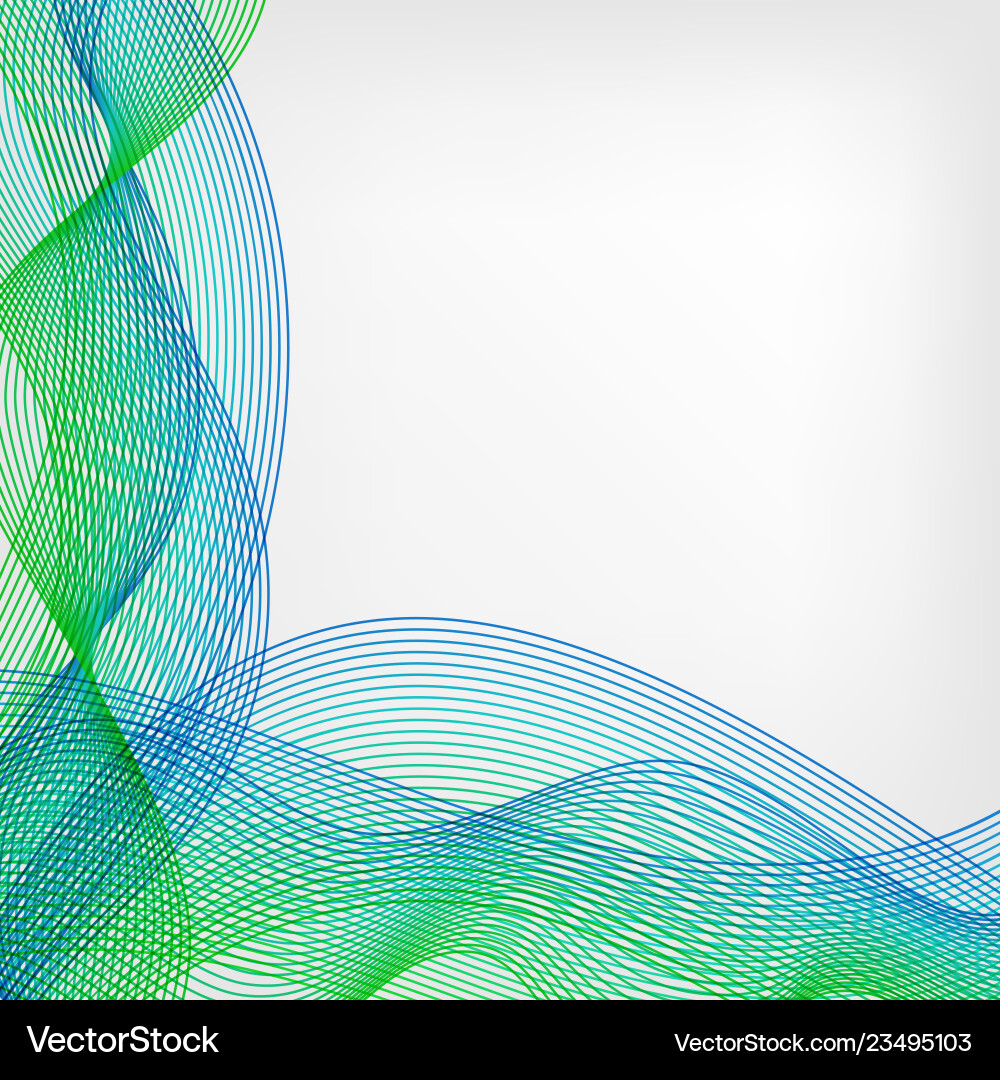 Abstract waved line background Vector Image