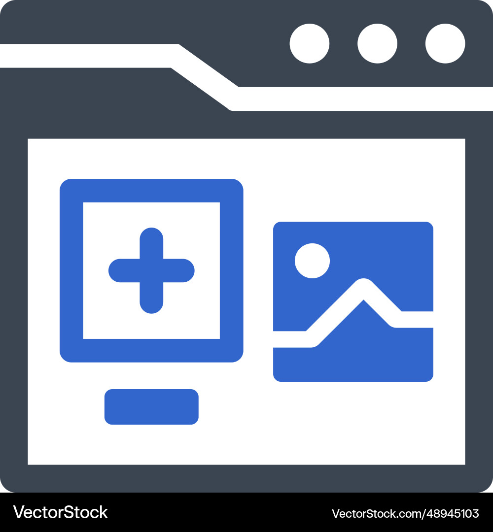 Add image interface icon Vector Image