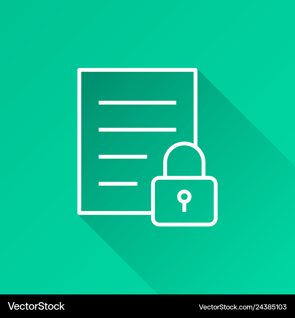 Data security - icon for graphic and web vector image