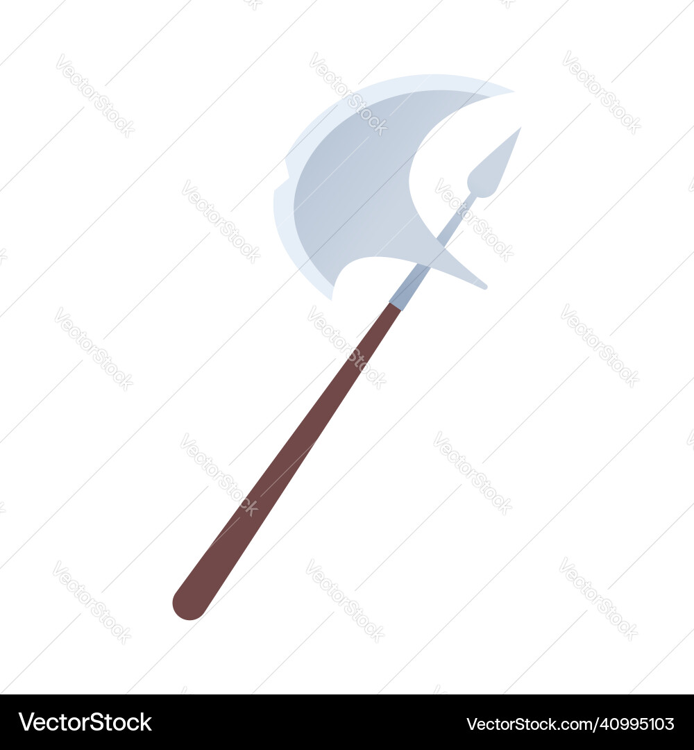 Deadly ax - modern flat design style single Deadly ax - modern flat design style single vector image