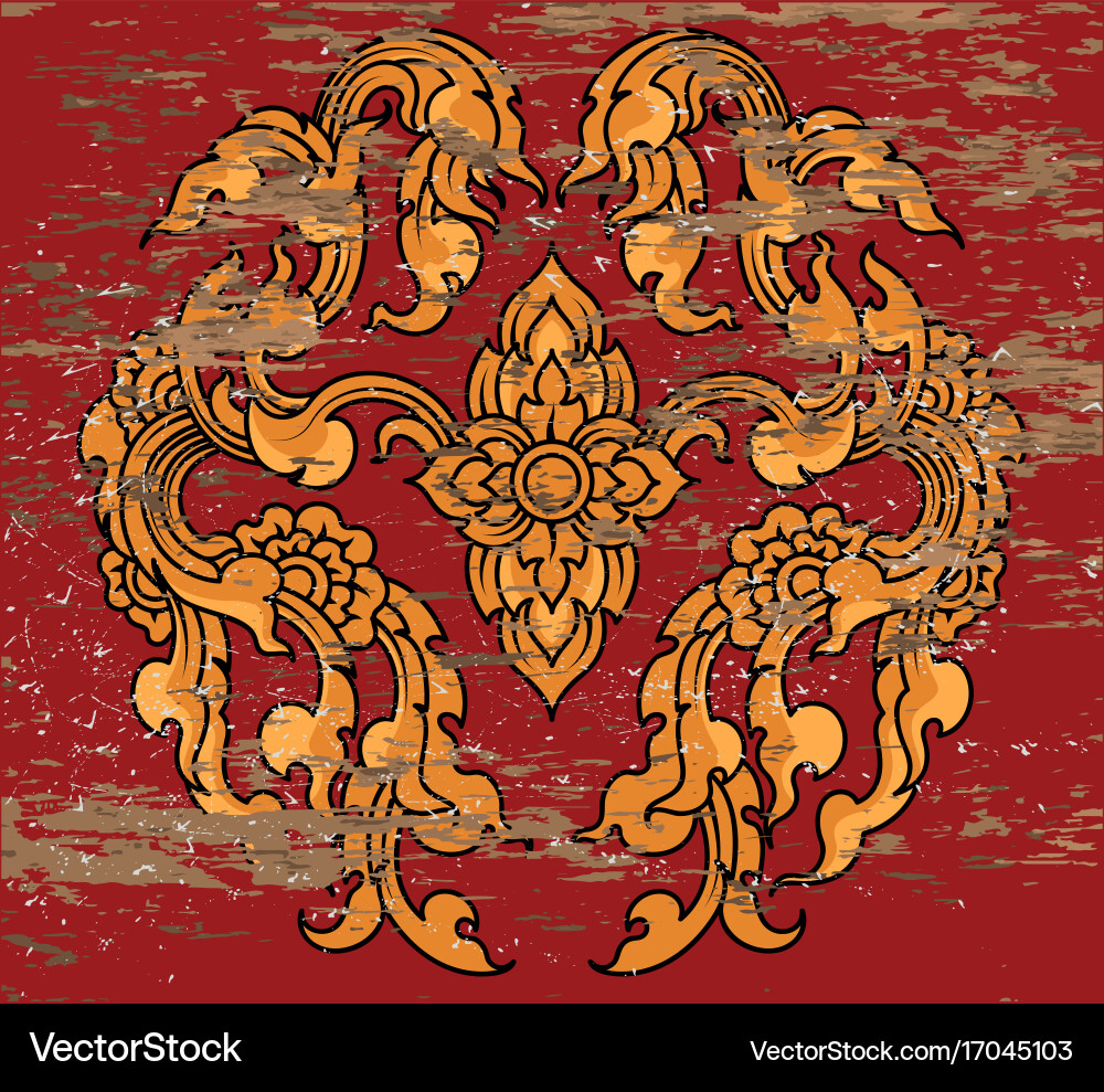 Flora art pattern Vector Image