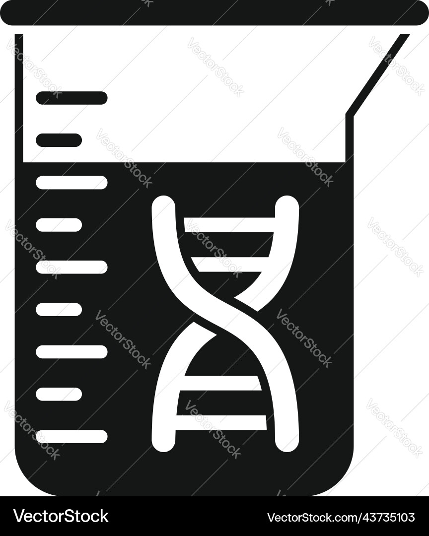 GMO Science Flask Icon vector image