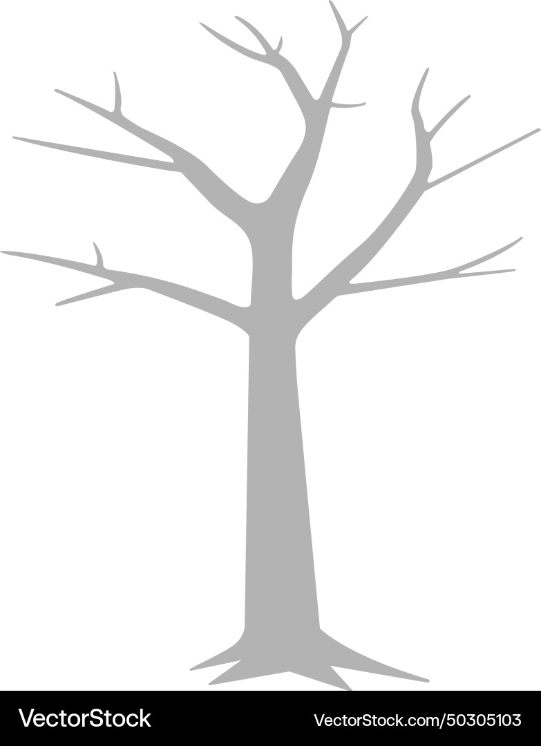 Leafless tree icon design template isolated Leafless tree icon design template isolated vector image