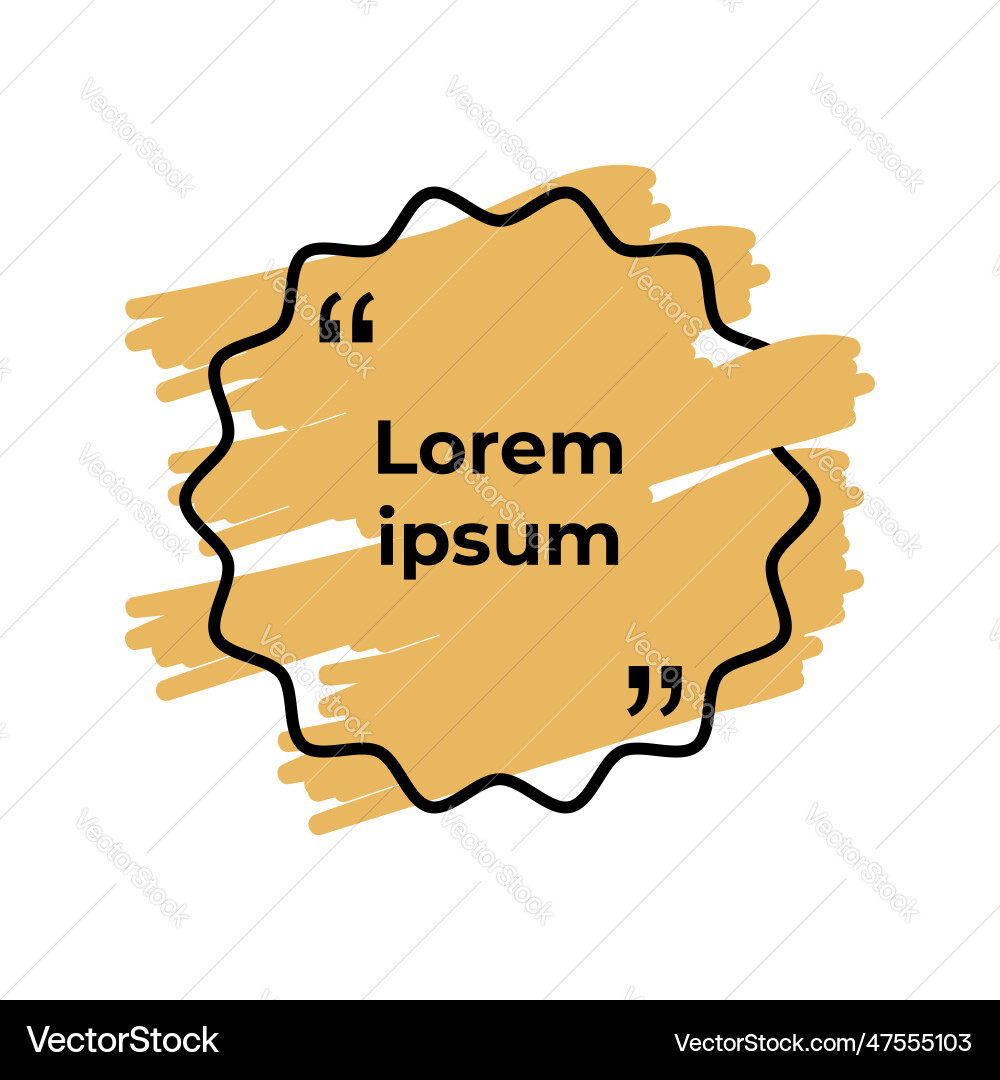 Light brown color splash with zigzag shape Vector Image