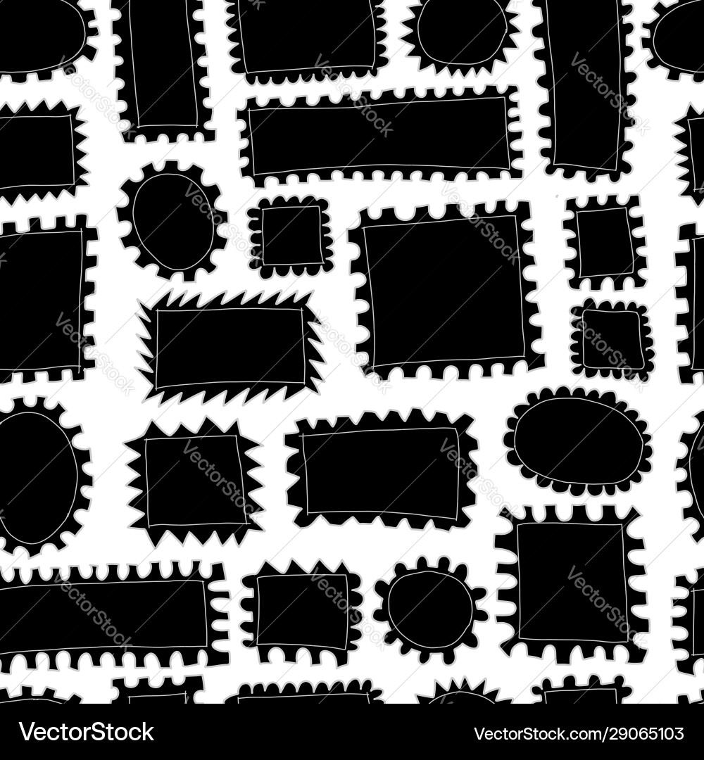 Post stamp collection seamless pattern for your Post stamp collection seamless pattern for your vector image