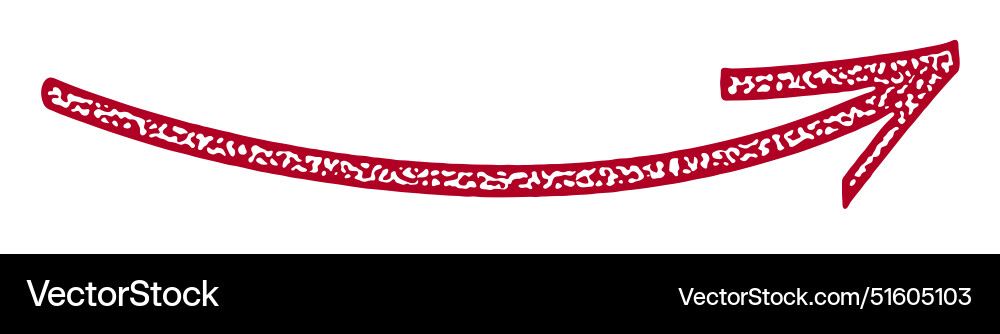 Red curved arrow pointing upward Red curved arrow pointing upward vector image