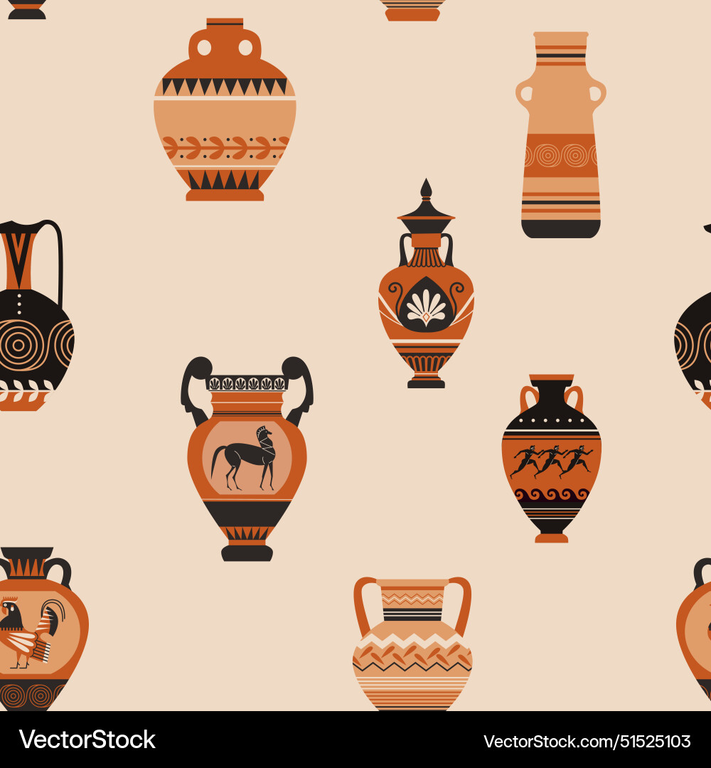 Seamless pattern in a flat style Seamless pattern in a flat style Vector Image