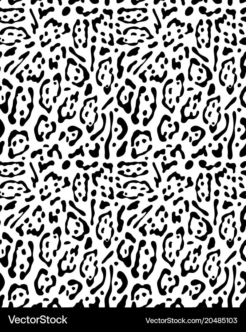 Seamless pattern of leopard vector image
