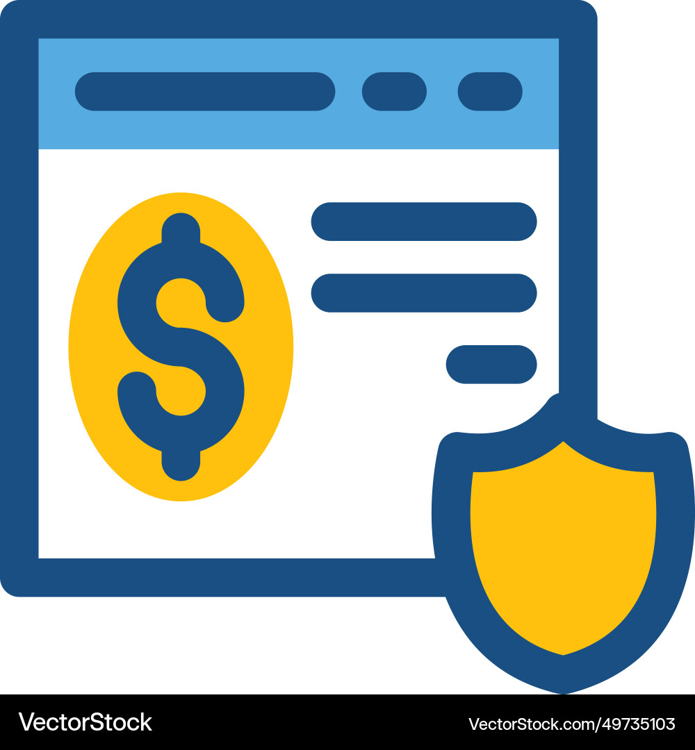 Secure banking Vector Image