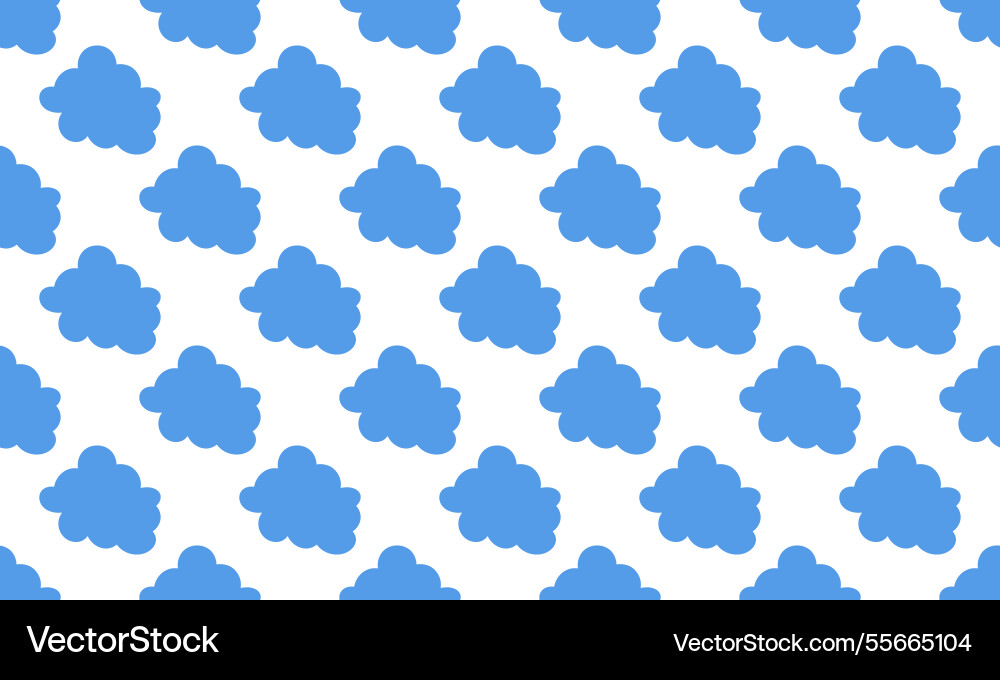 Background cloud repeat with blank Background cloud repeat with blank vector image