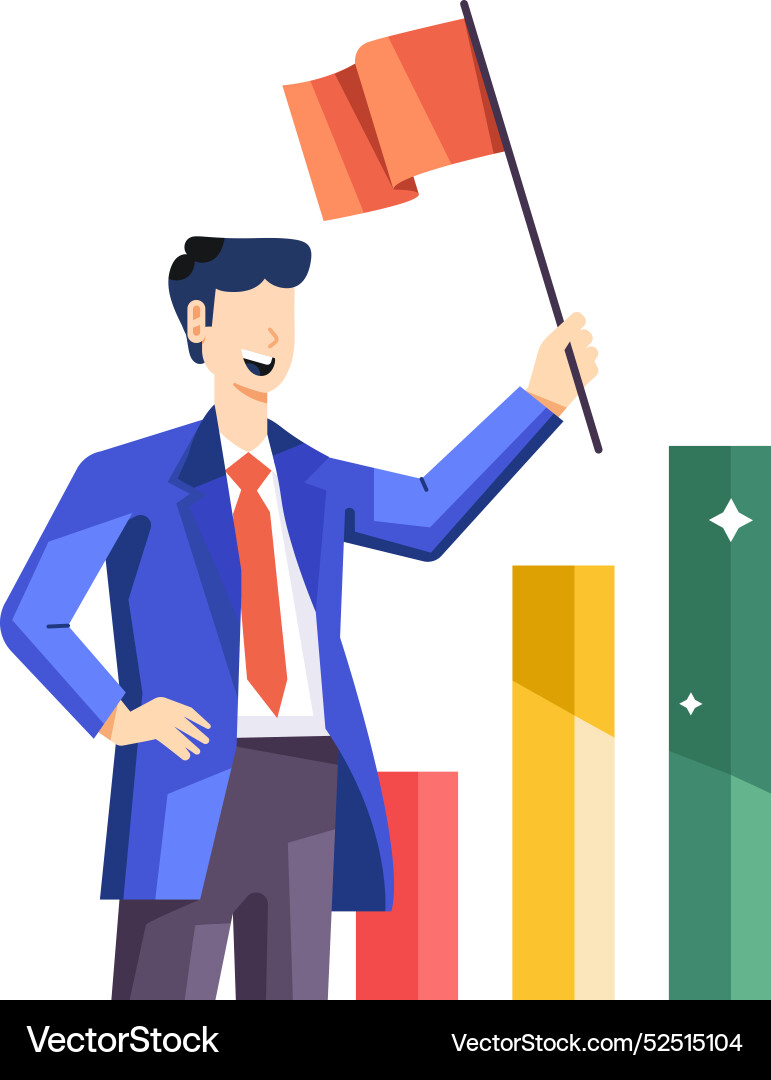 Basic rgbcharacter based flat of busi Vector Image