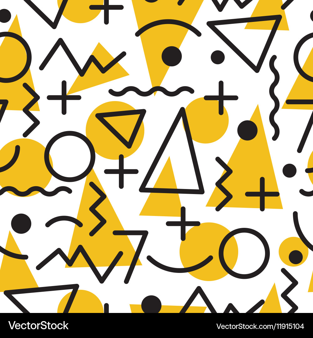 Chaotic Geometric Pattern Vector Image