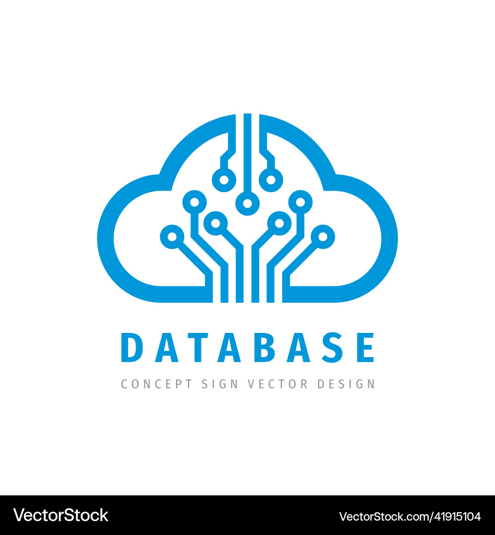 Cloud computing hosting icon logo design Cloud computing hosting icon logo design Vector Image