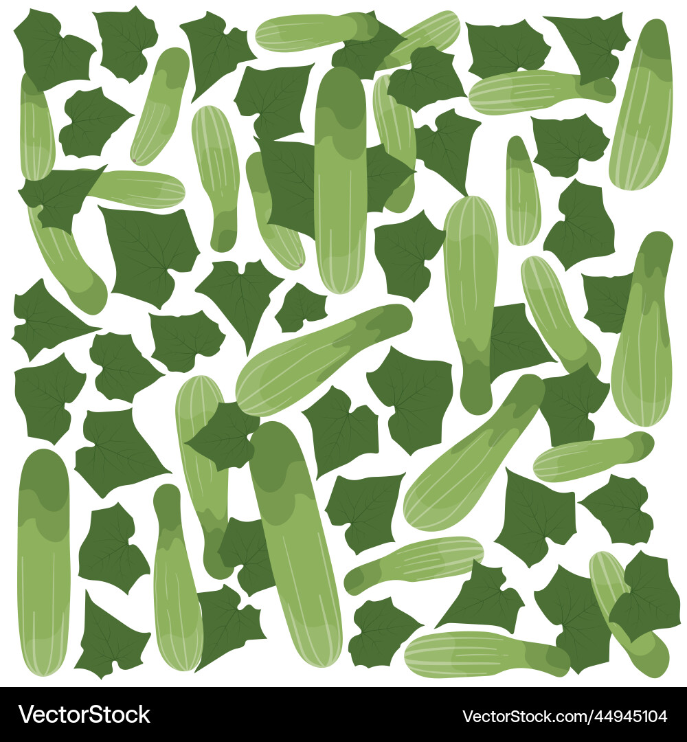 Cucumber print pattern wallpaper design vector image