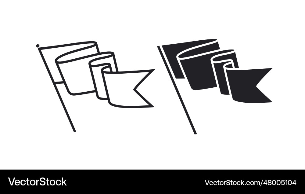 Developing flag black and white image Developing flag black and white image Vector Image