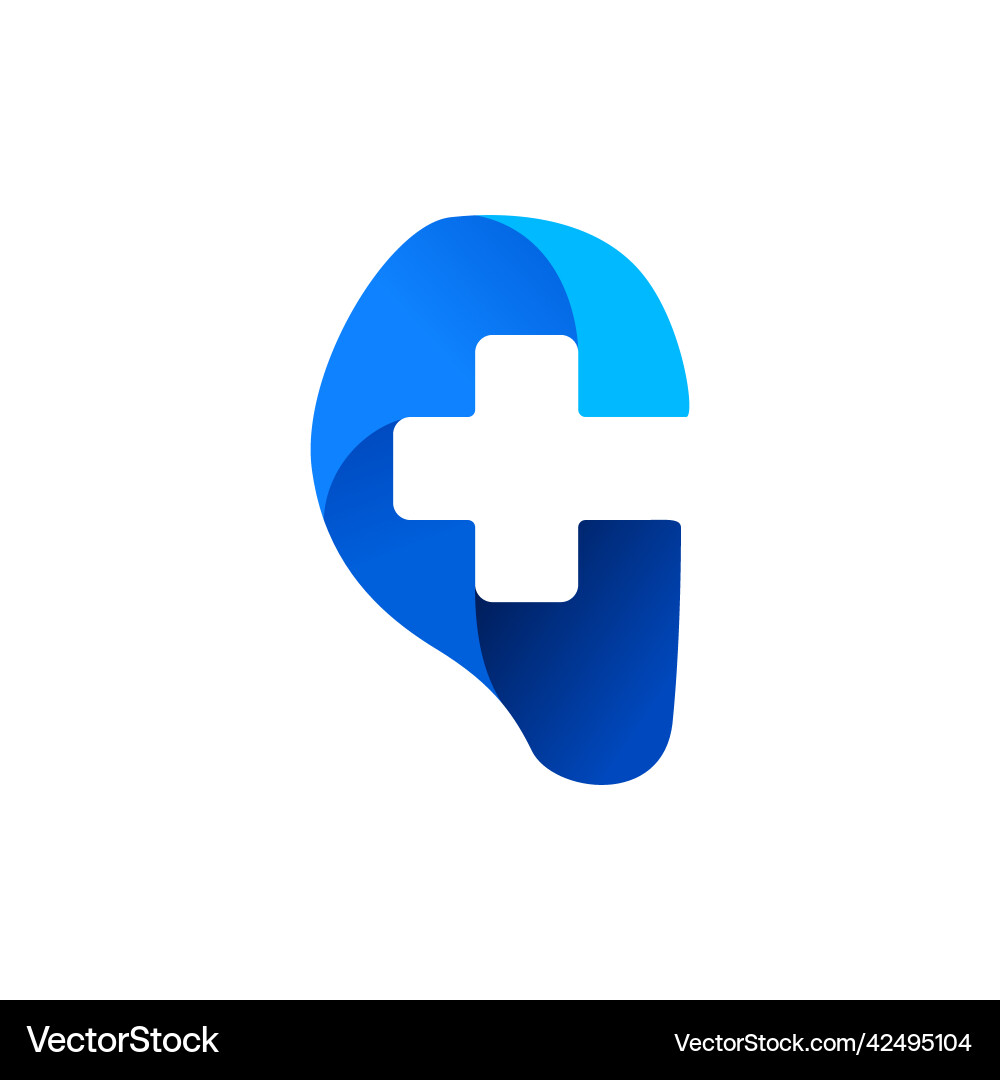 Ear Health Logo - Medizinische Icon vektorbild