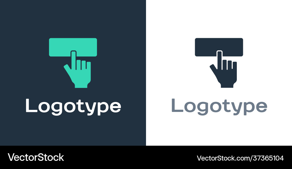Logotype computer keyboard icon isolated on white Logotype computer keyboard icon isolated on white vector image