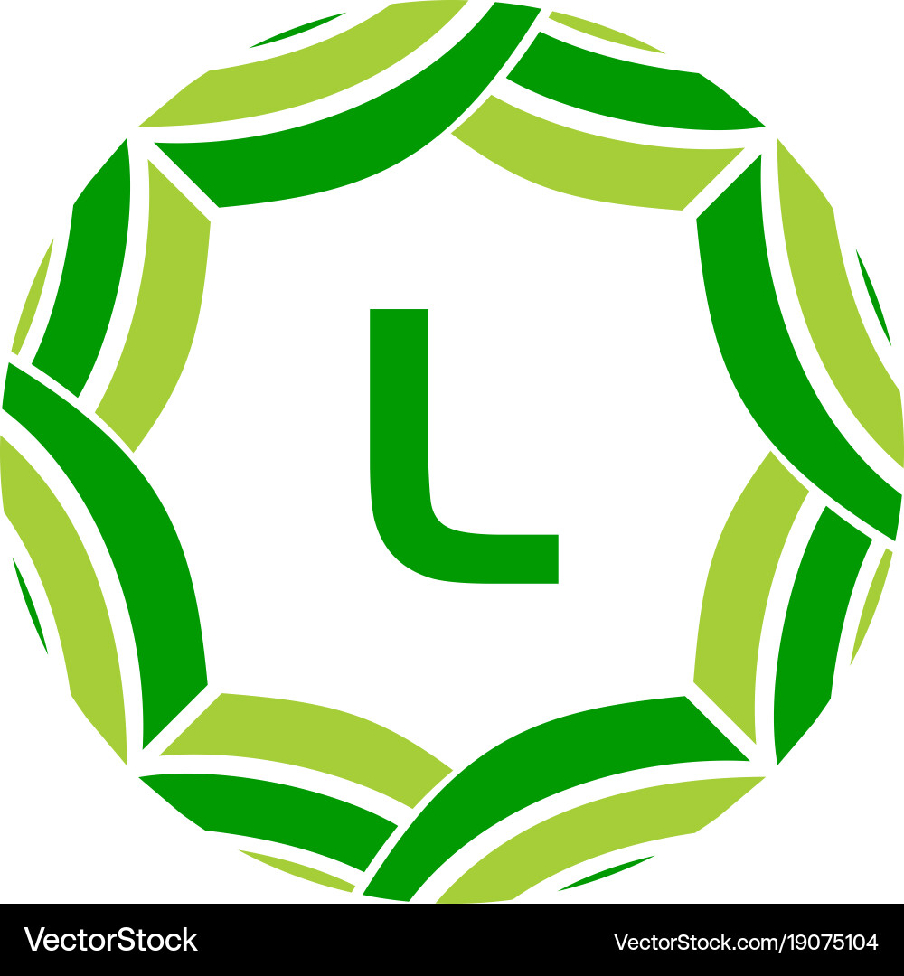 Ribbon infinite initial l Vector Image