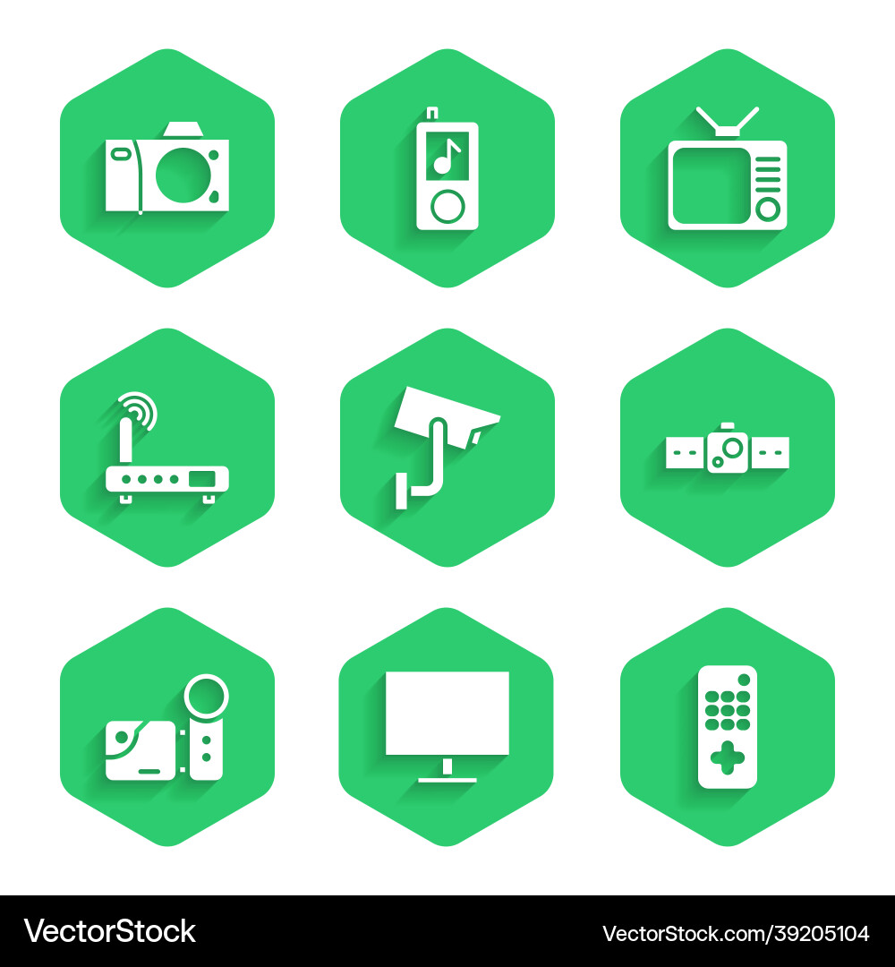 Set security camera computer monitor screen Set security camera computer monitor screen Vector Image