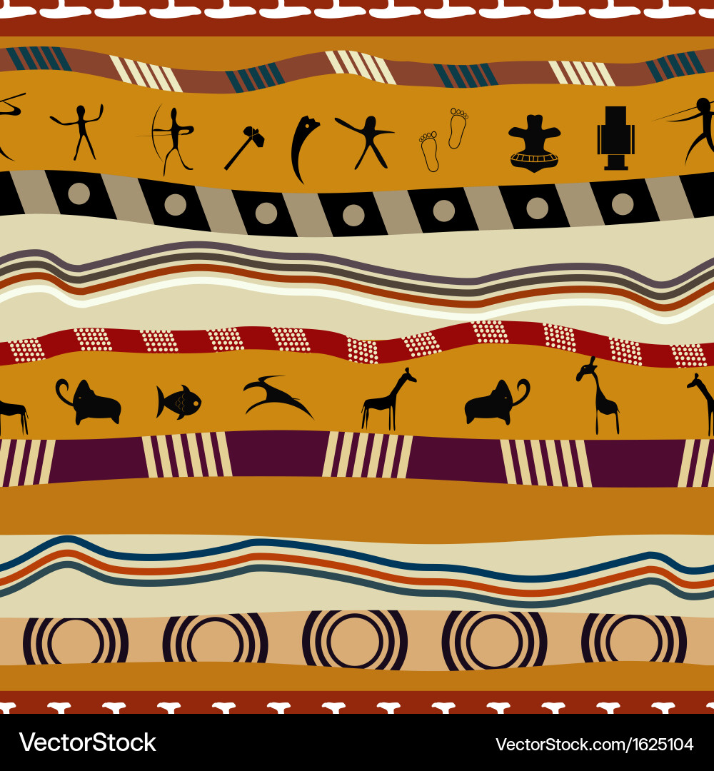 Tribal Animal Pattern vector image