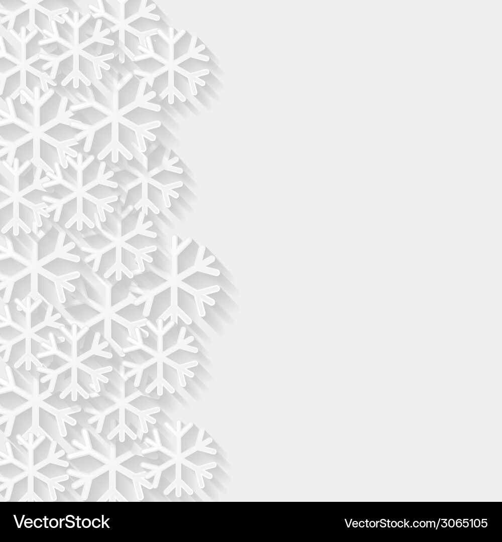 Abstract background with snowflakes vector image
