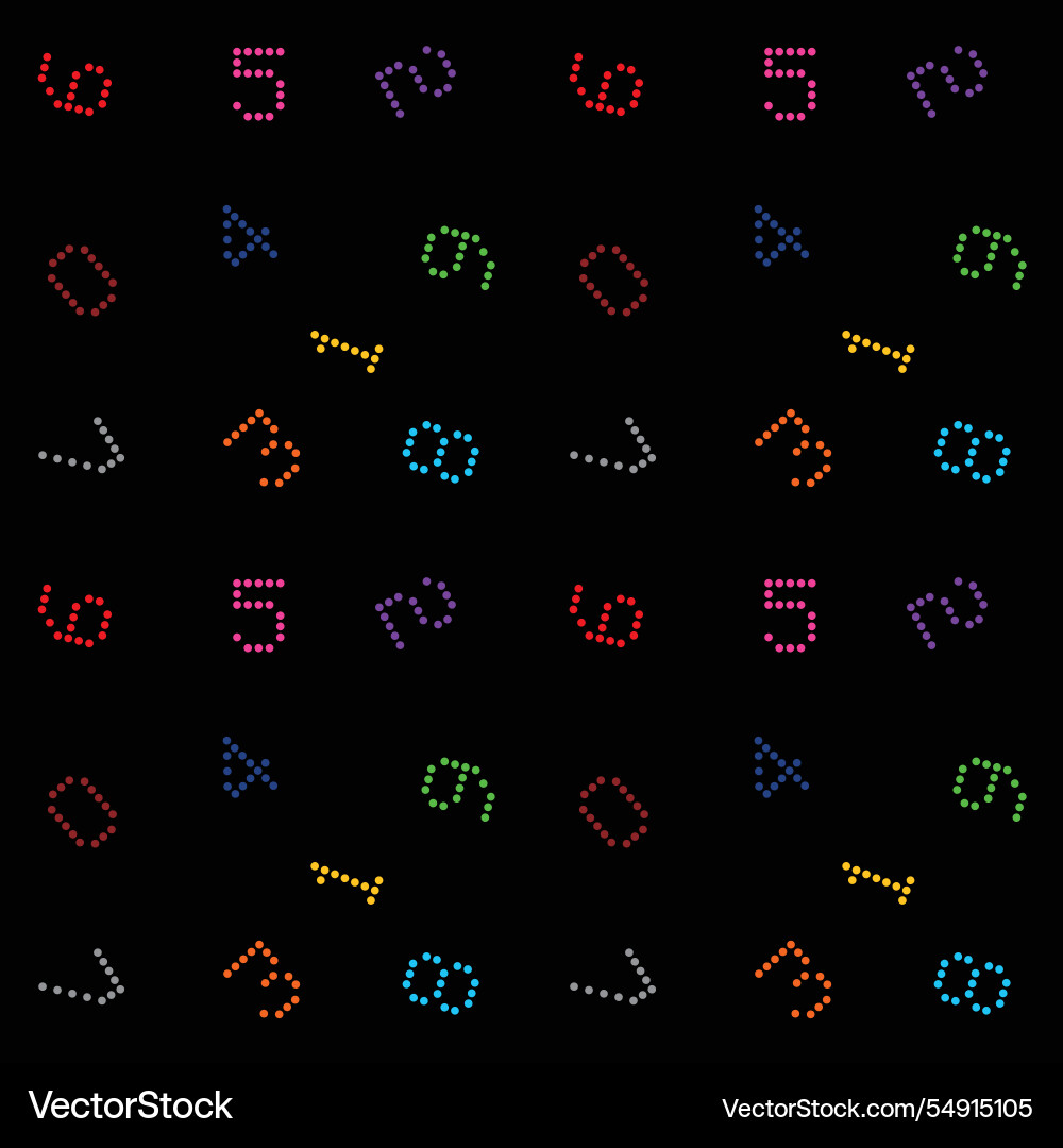 Cute number and mathematic seamless pattern backgr vector image