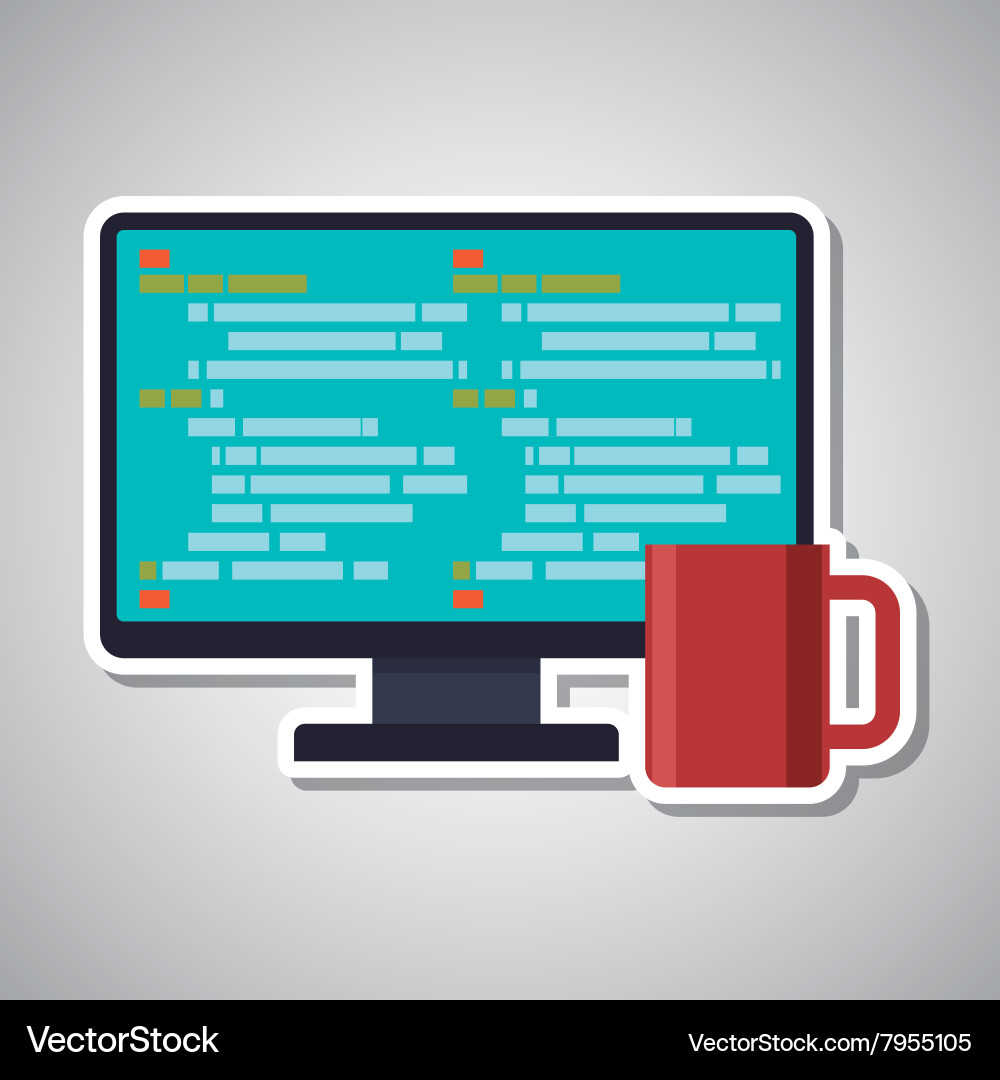 Development and software design Vector Image