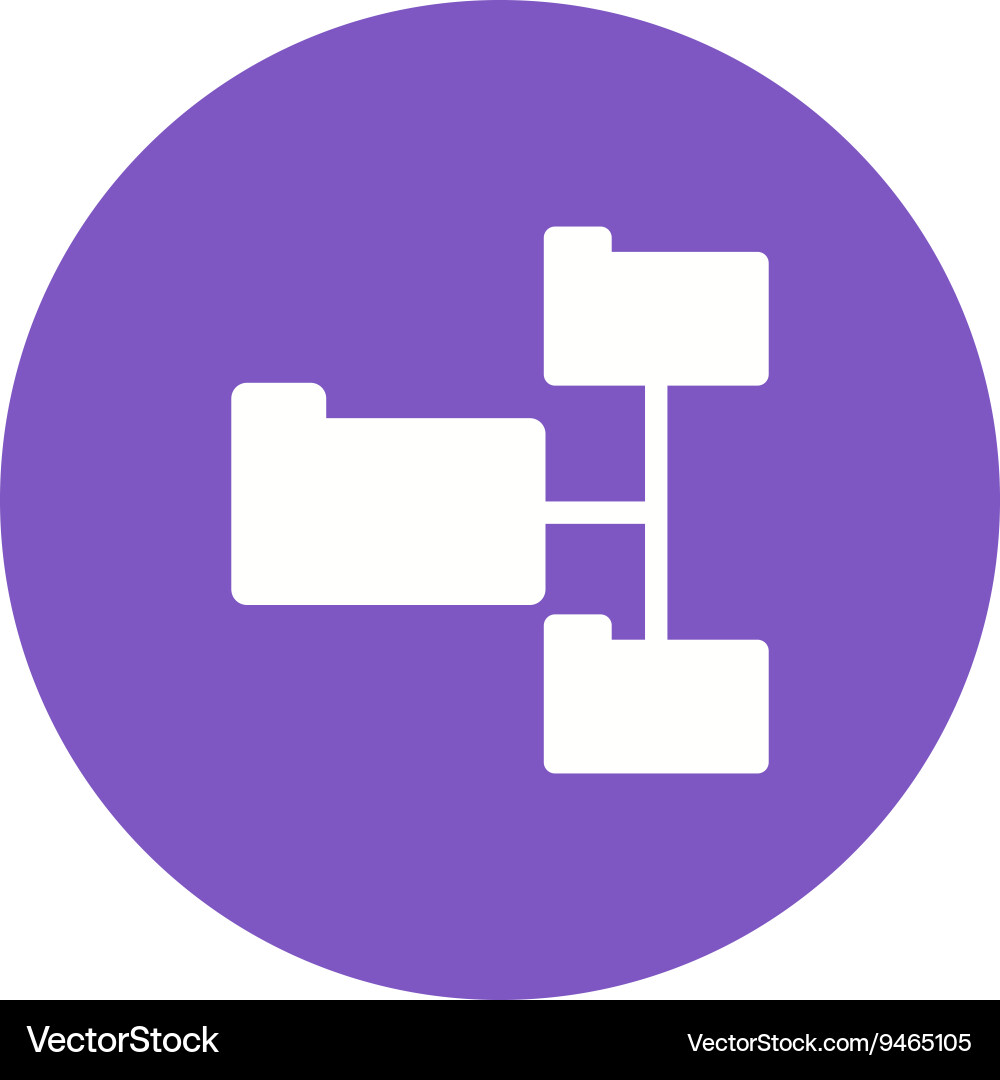 Folders sharing data Vector Image