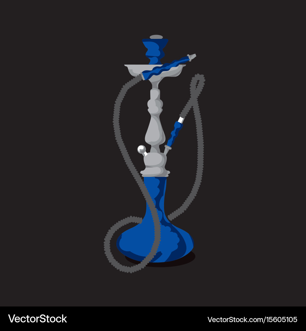 Hookah for print and web vector image