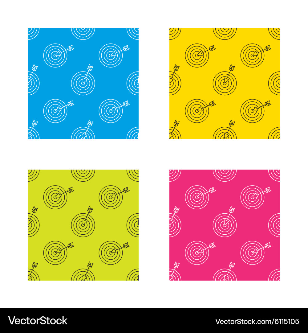 Target with arrow icon dart aim sign Vector Image