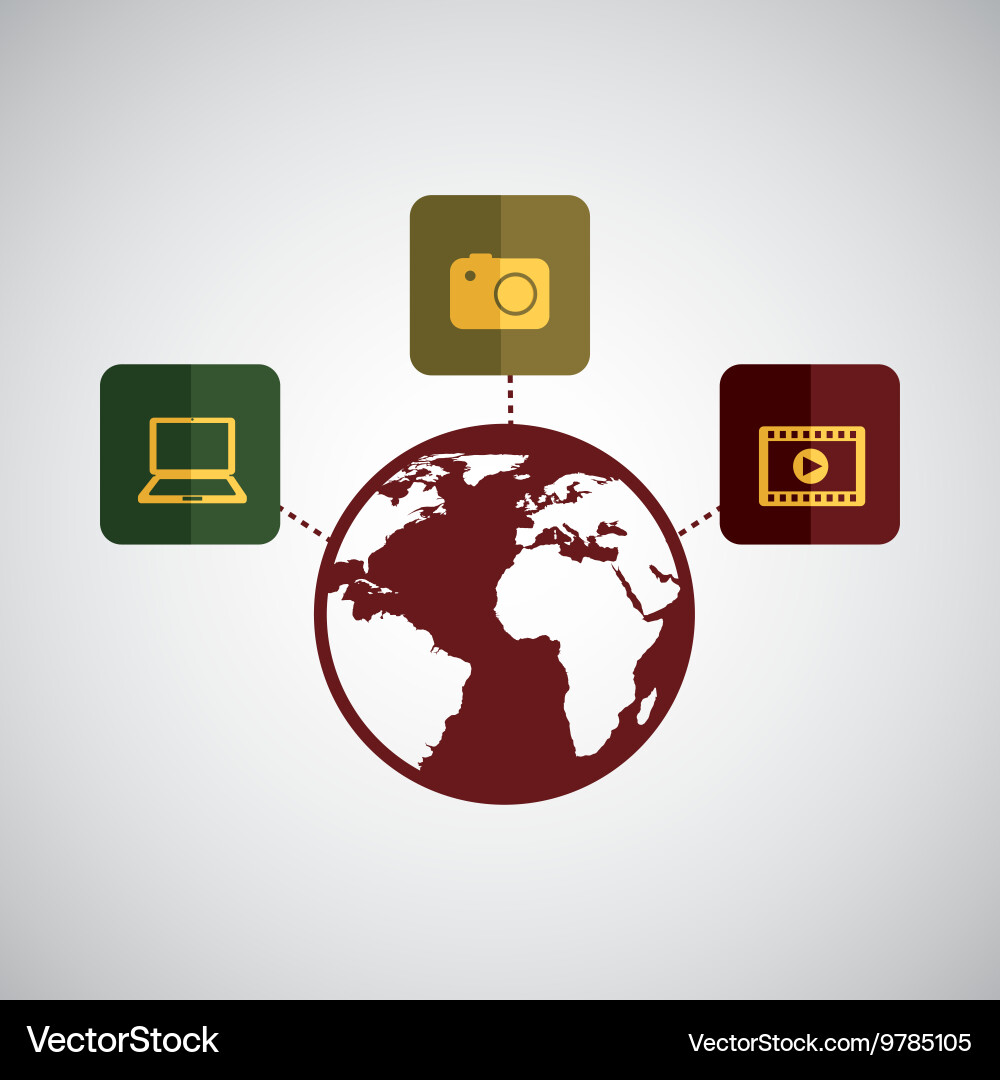 Technology app ecommerce Vector Image