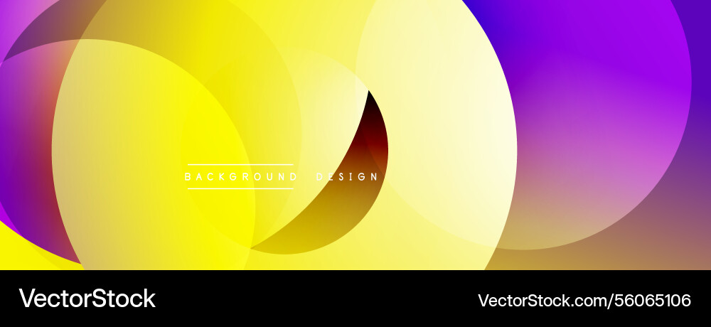 Abstract composition with layered circular Vector Image