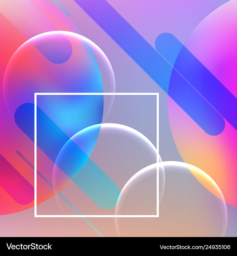 Abstract dynamic geometric background Vector Image