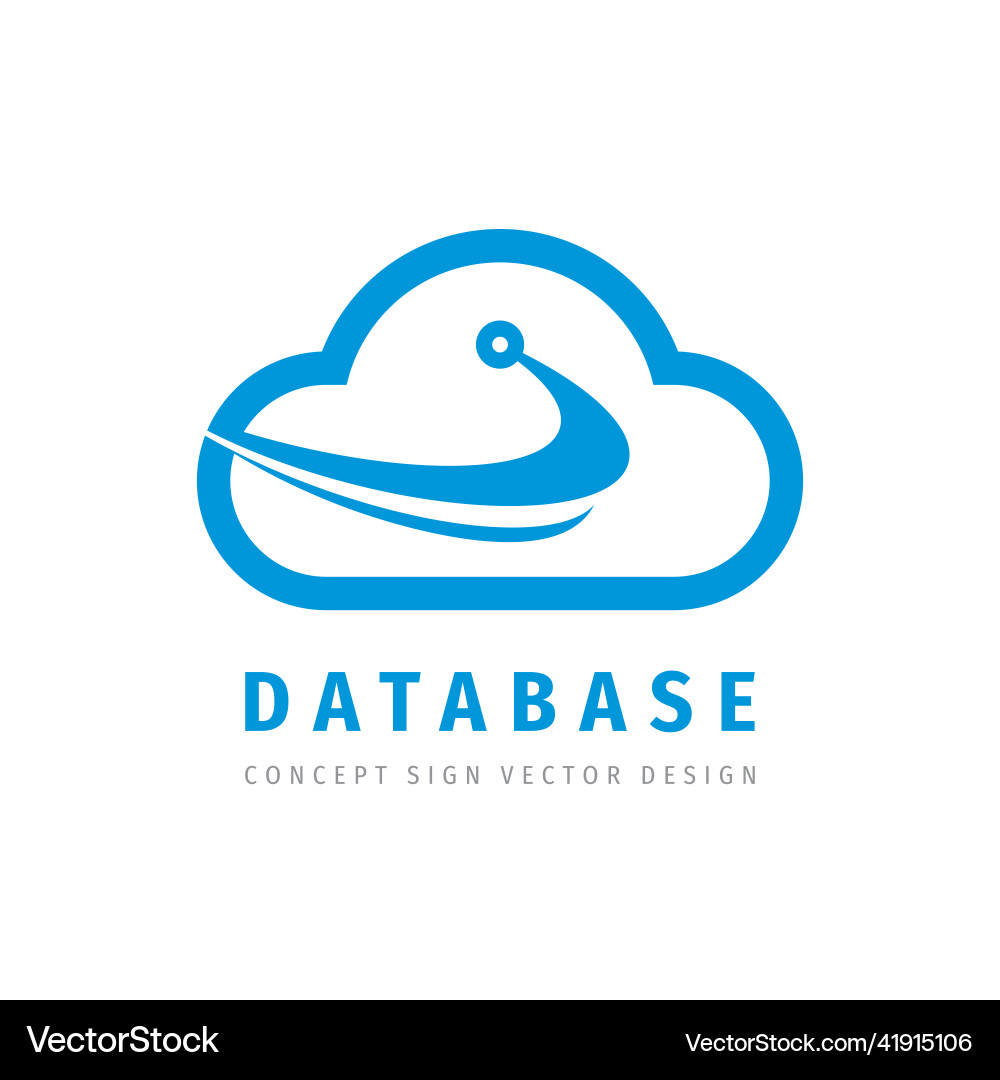Cloud computing hosting icon logo design Cloud computing hosting icon logo design vector image