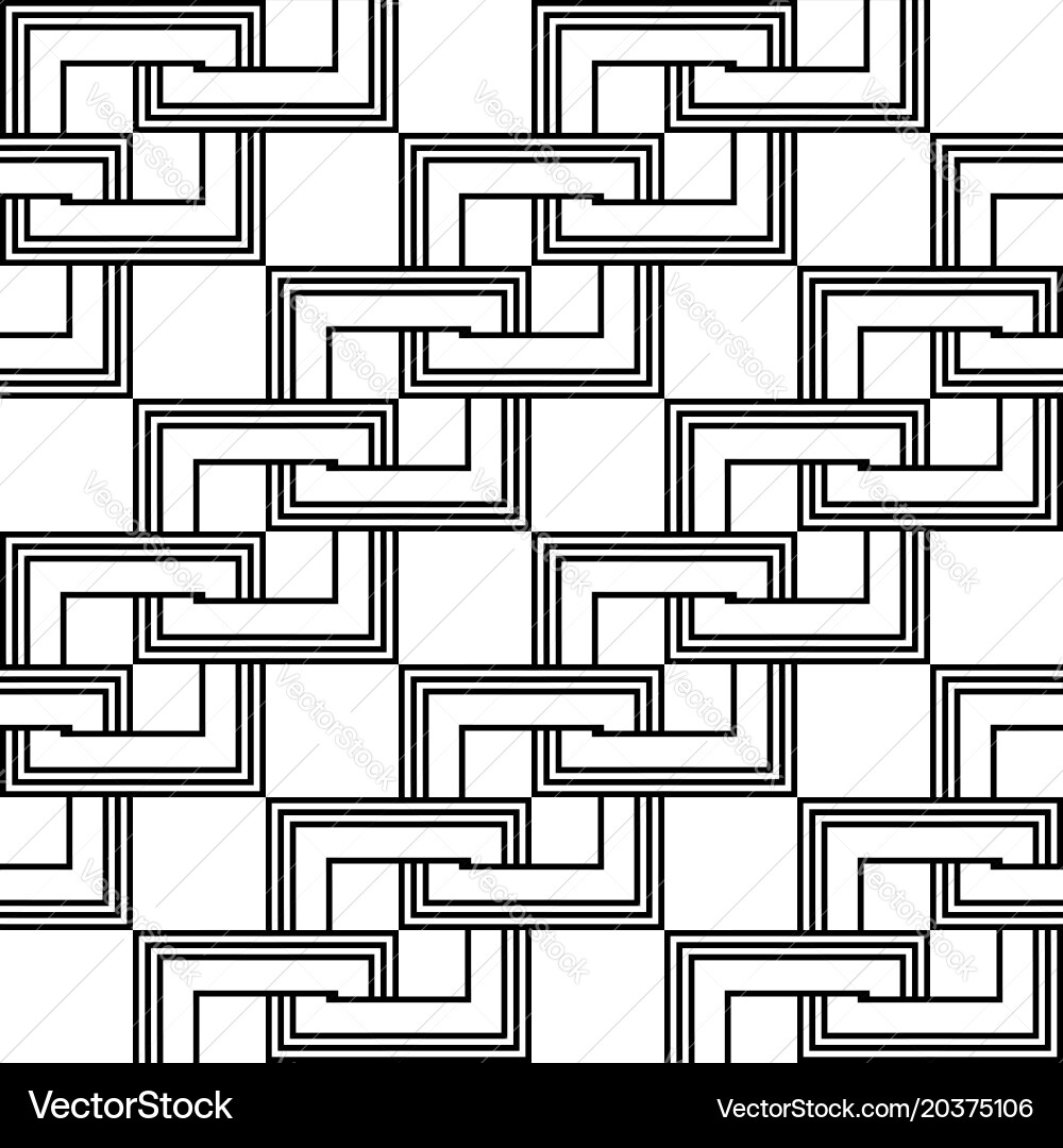 Design seamless monochrome chain pattern vector image