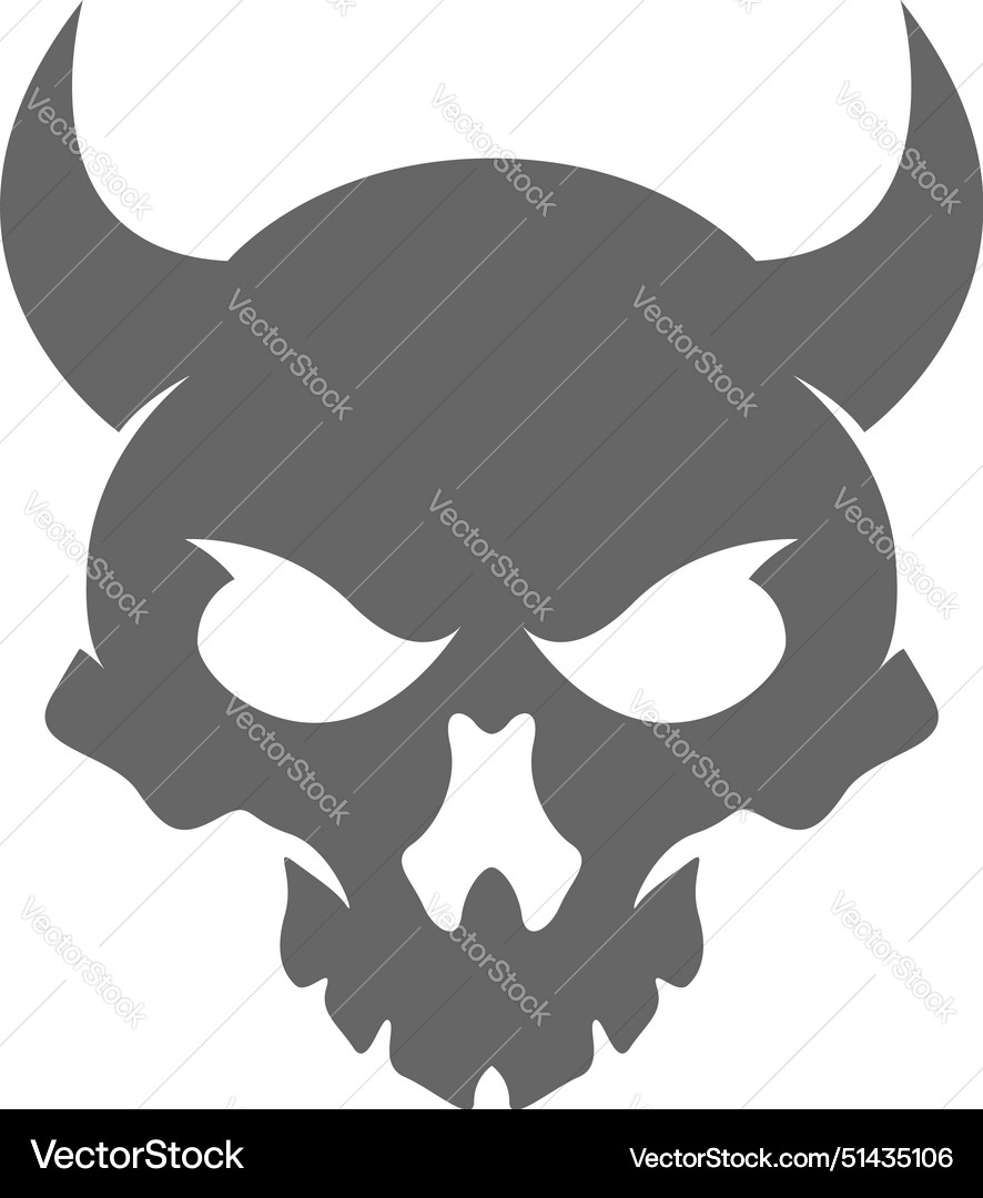 Devil icon logo design Royalty Free Vector Image
