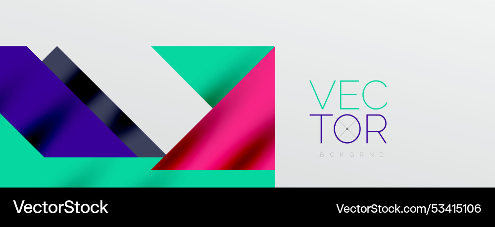 Dynamic lines and triangles Vector Image