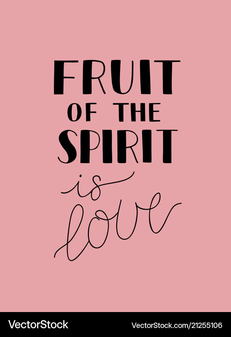 Handschrift mit Bibel Vers die Frucht Handschrift mit Bibel Vers die Frucht vektorbild
