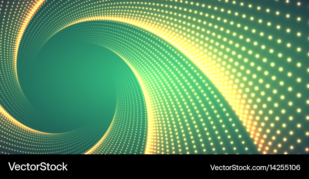 Infinite round twisted tunnel vector image