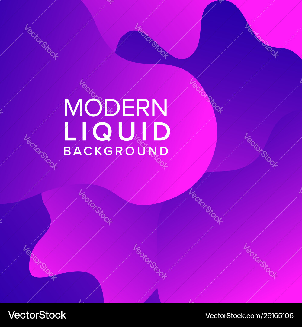 Liquid color background design fluid gradient Liquid color background design fluid gradient vector image