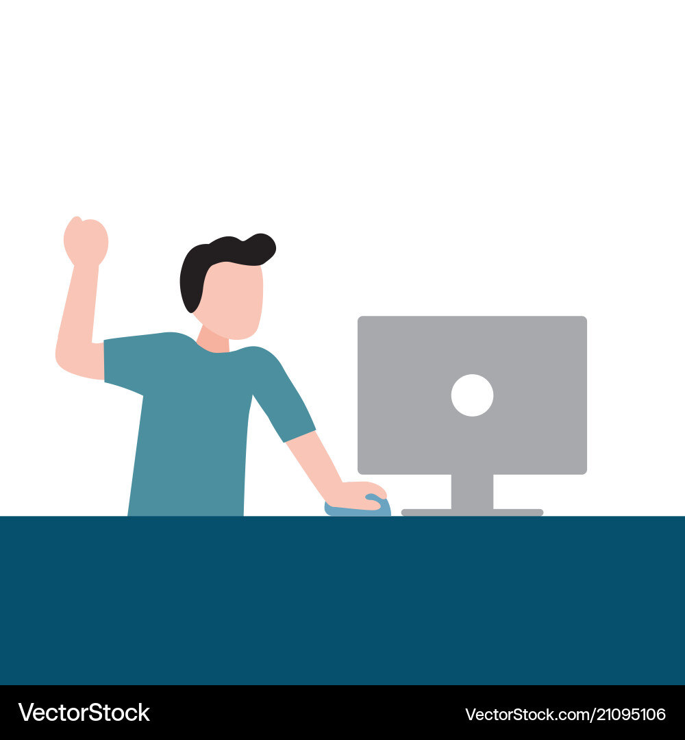 People Using Computers vector image