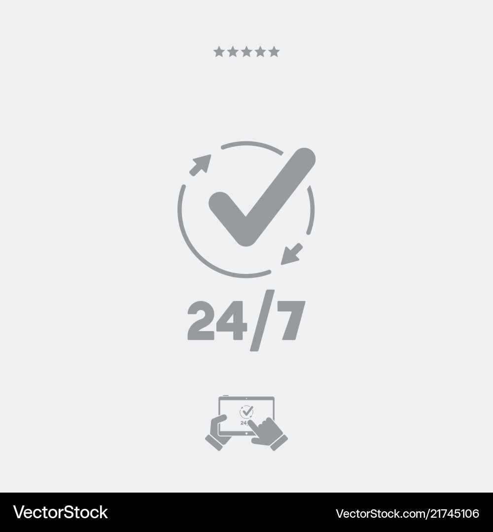 Steady checking services - web icon Steady checking services - web icon Vector Image