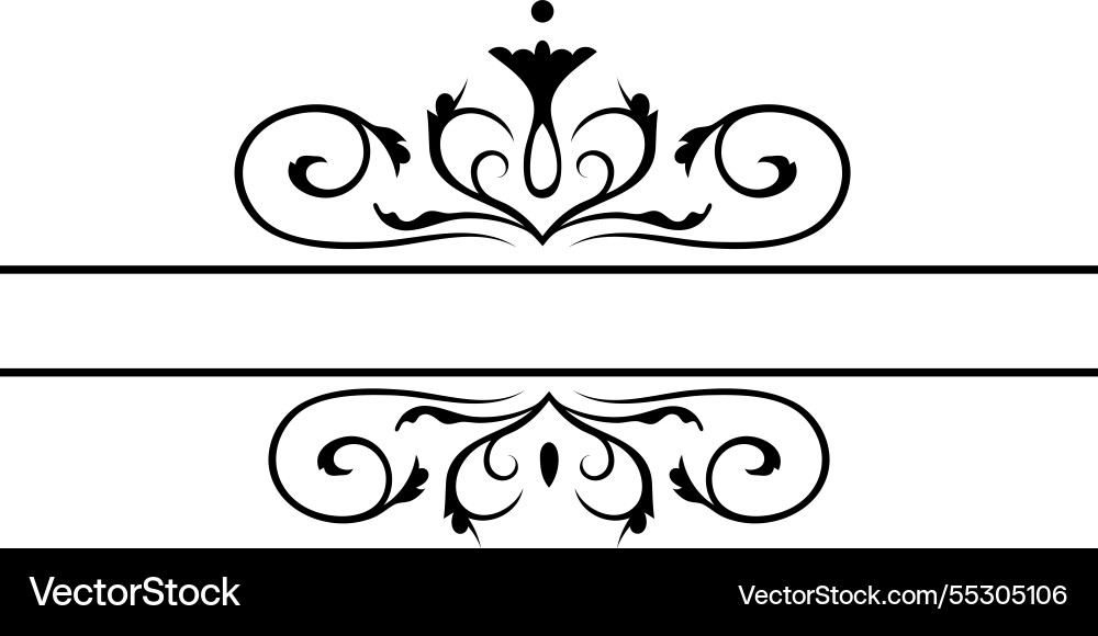 Symmetrischer floraler Ornament der eine dekorative Vektorbild