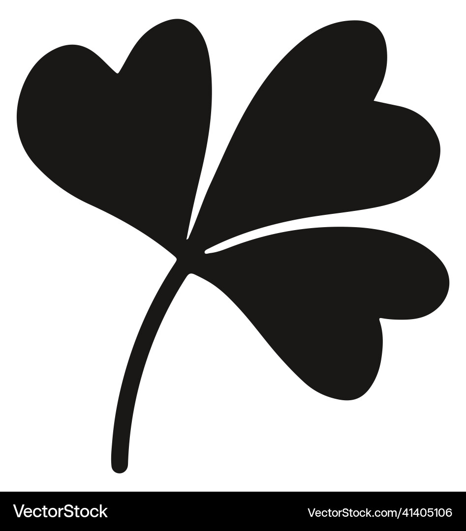 Three leaf clover icon Royalty Free Vector Image