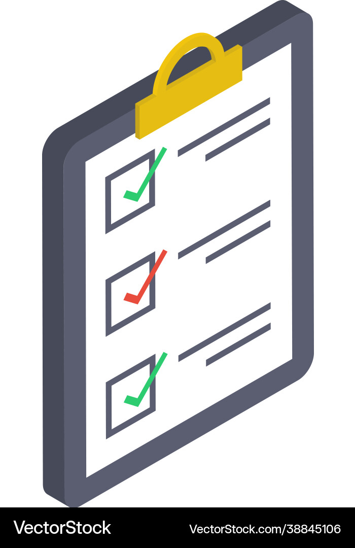 Todo list document vector image