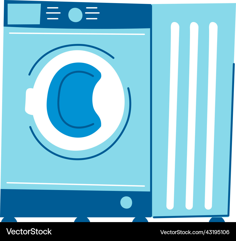 Waschmaschine Badezimmer Elektrogeräte Waschmaschine Badezimmer Elektrogeräte vektorbild