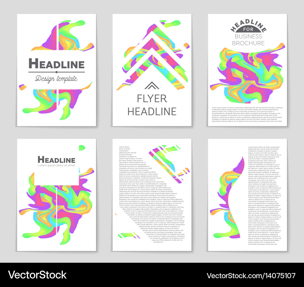 Abstract layout background set for art vector image
