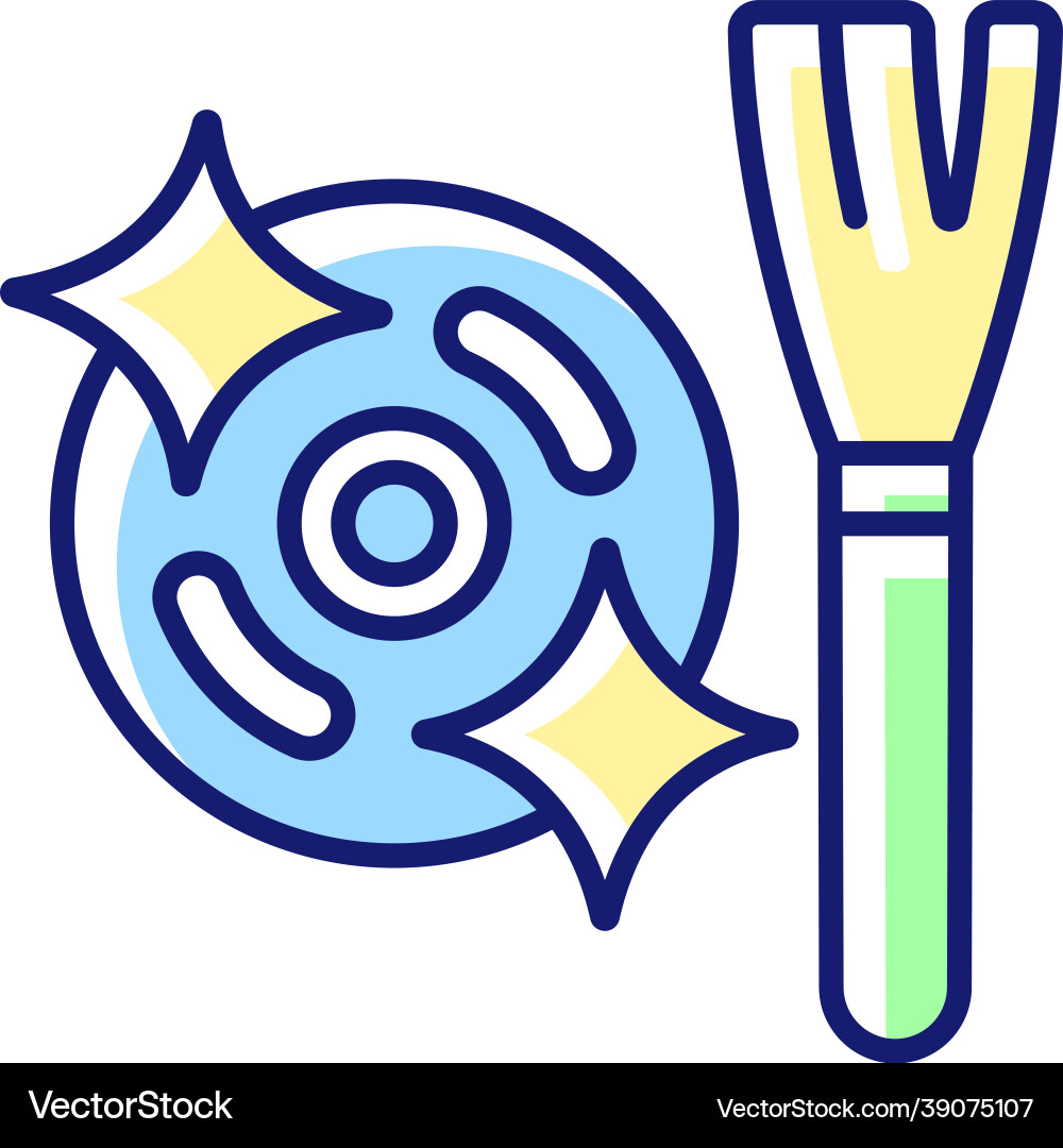 Clean motor after use rgb color manual label icon Clean motor after use rgb color manual label icon vector image