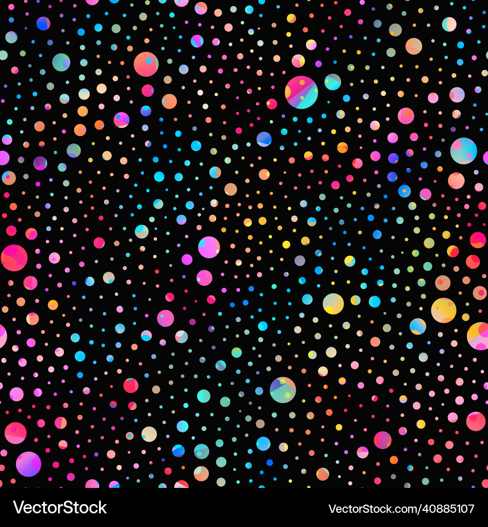 Cosmic Dots Seamless Pattern Vector Image