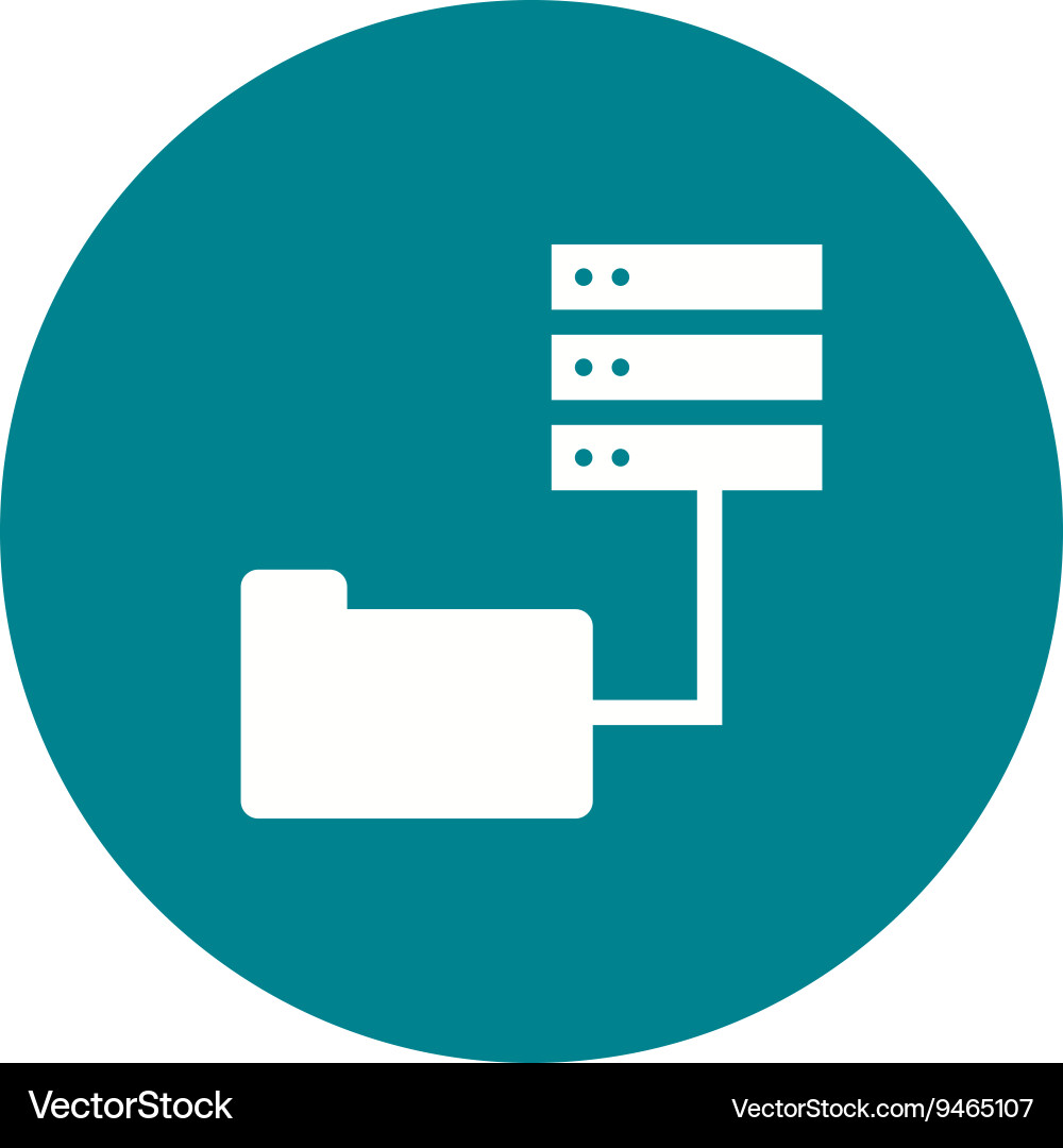 Data access from folders Vector Image